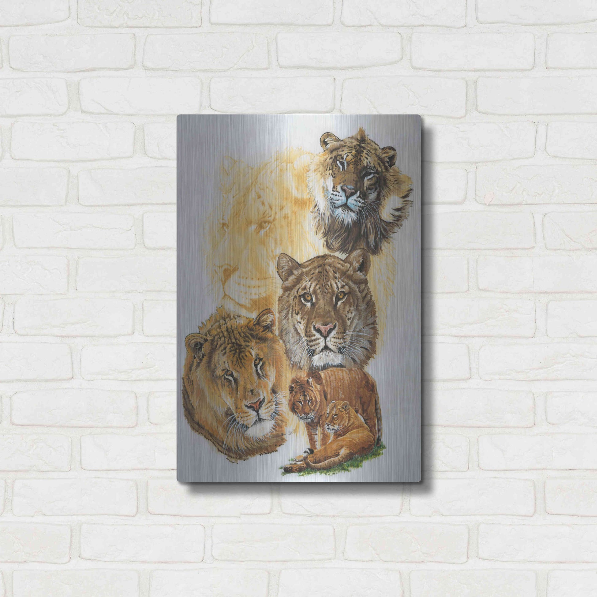 Luxe Metal Art 'Ritzy' by Barbara Keith, Metal Wall Art,16x24