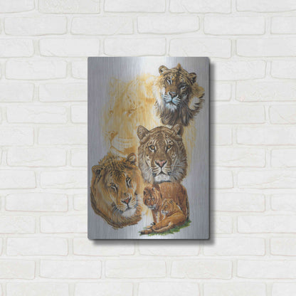 Luxe Metal Art 'Ritzy' by Barbara Keith, Metal Wall Art,16x24