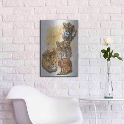 Luxe Metal Art 'Ritzy' by Barbara Keith, Metal Wall Art,16x24