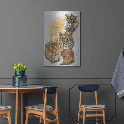 Luxe Metal Art 'Ritzy' by Barbara Keith, Metal Wall Art,24x36