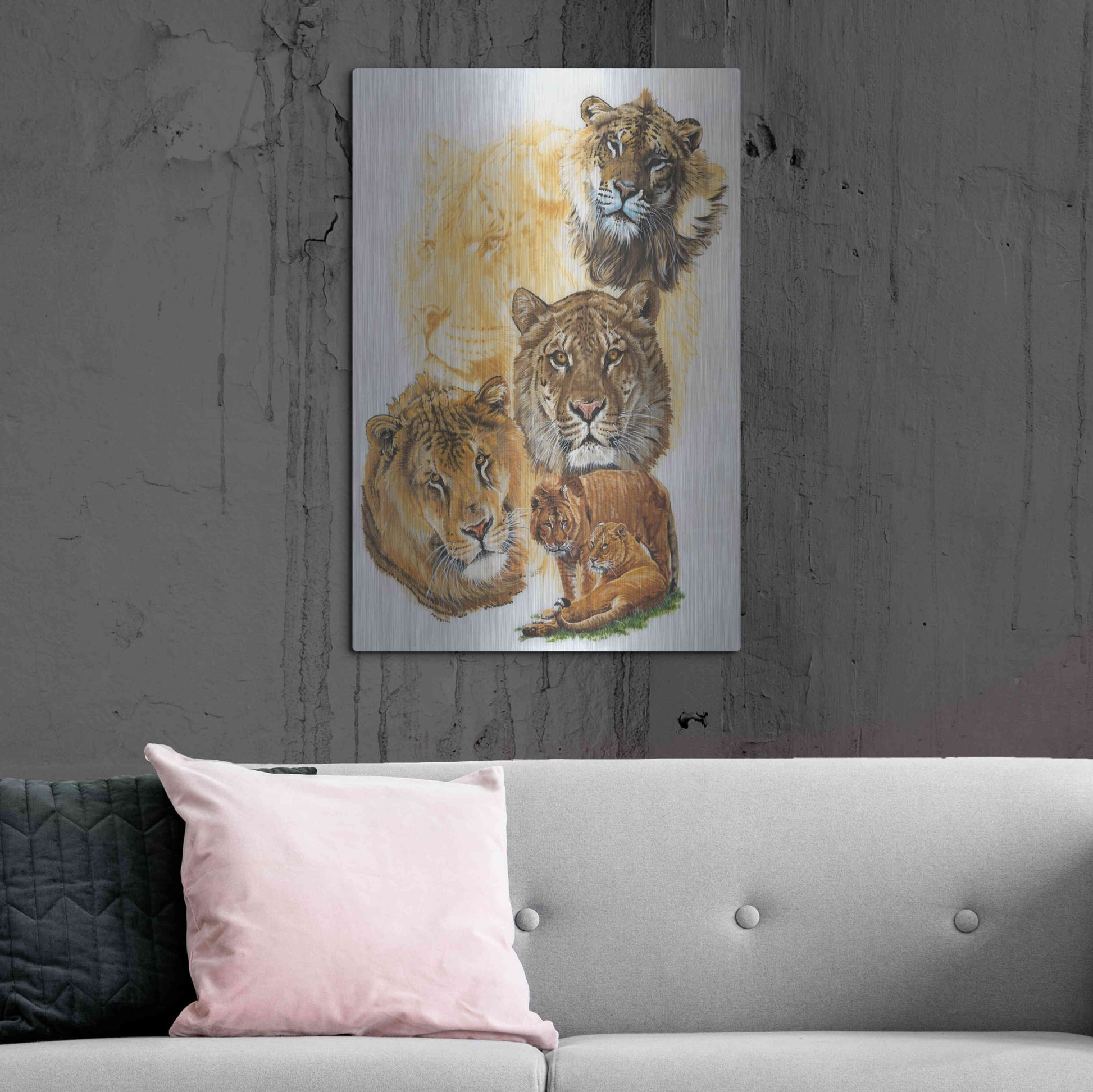 Luxe Metal Art 'Ritzy' by Barbara Keith, Metal Wall Art,24x36