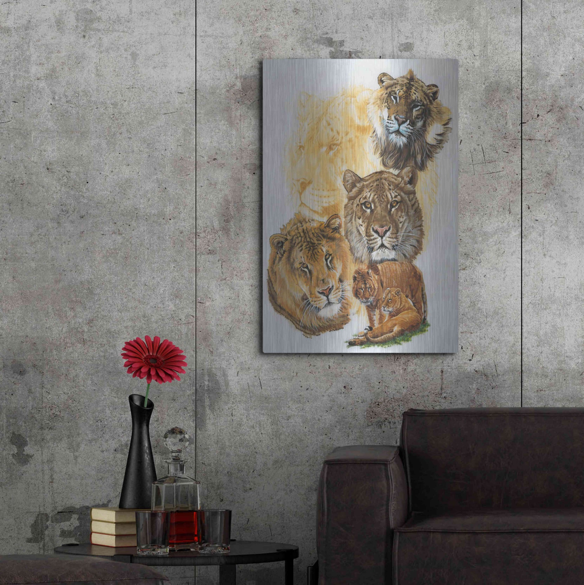 Luxe Metal Art 'Ritzy' by Barbara Keith, Metal Wall Art,24x36