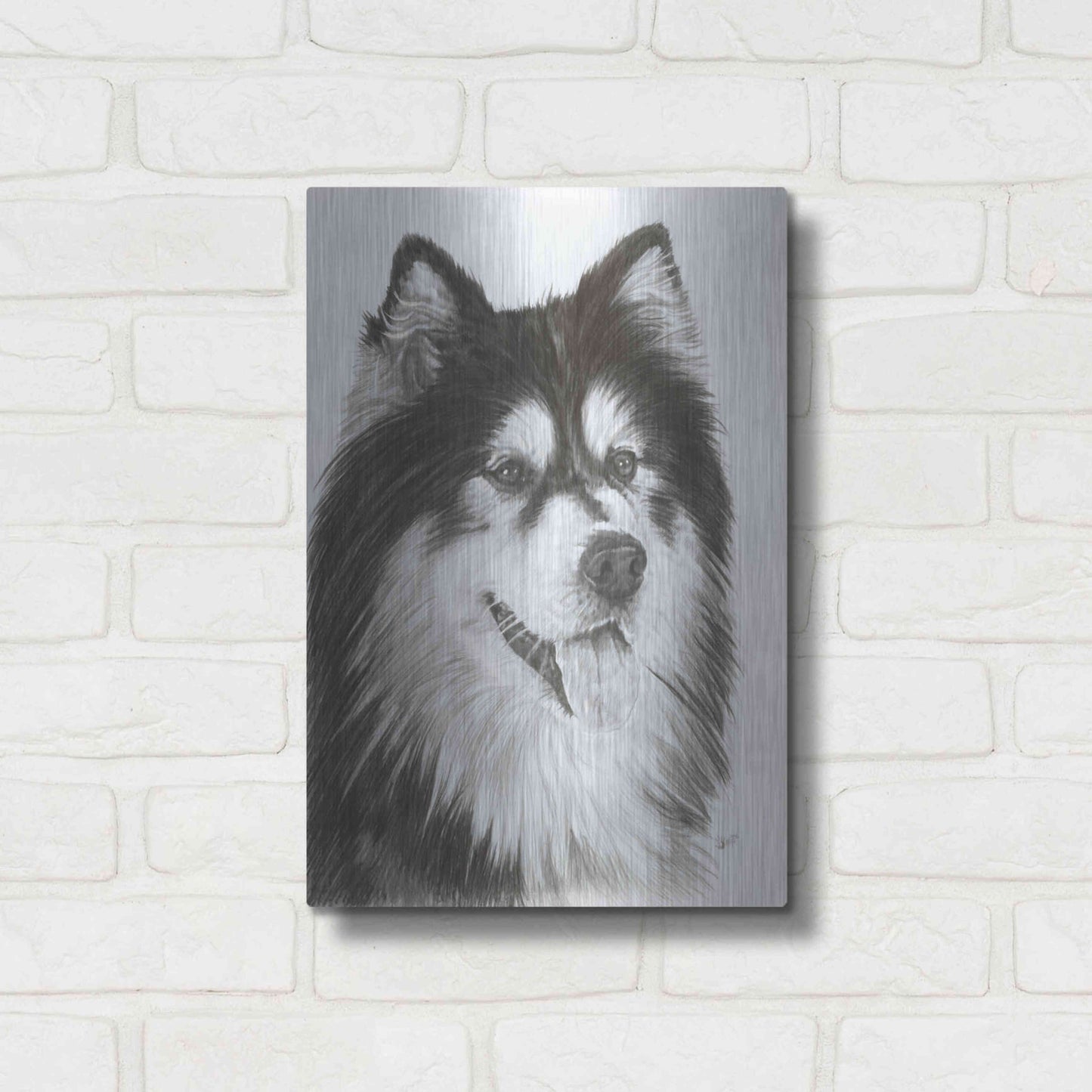 Luxe Metal Art 'Indomitablie' by Barbara Keith, Metal Wall Art,12x16