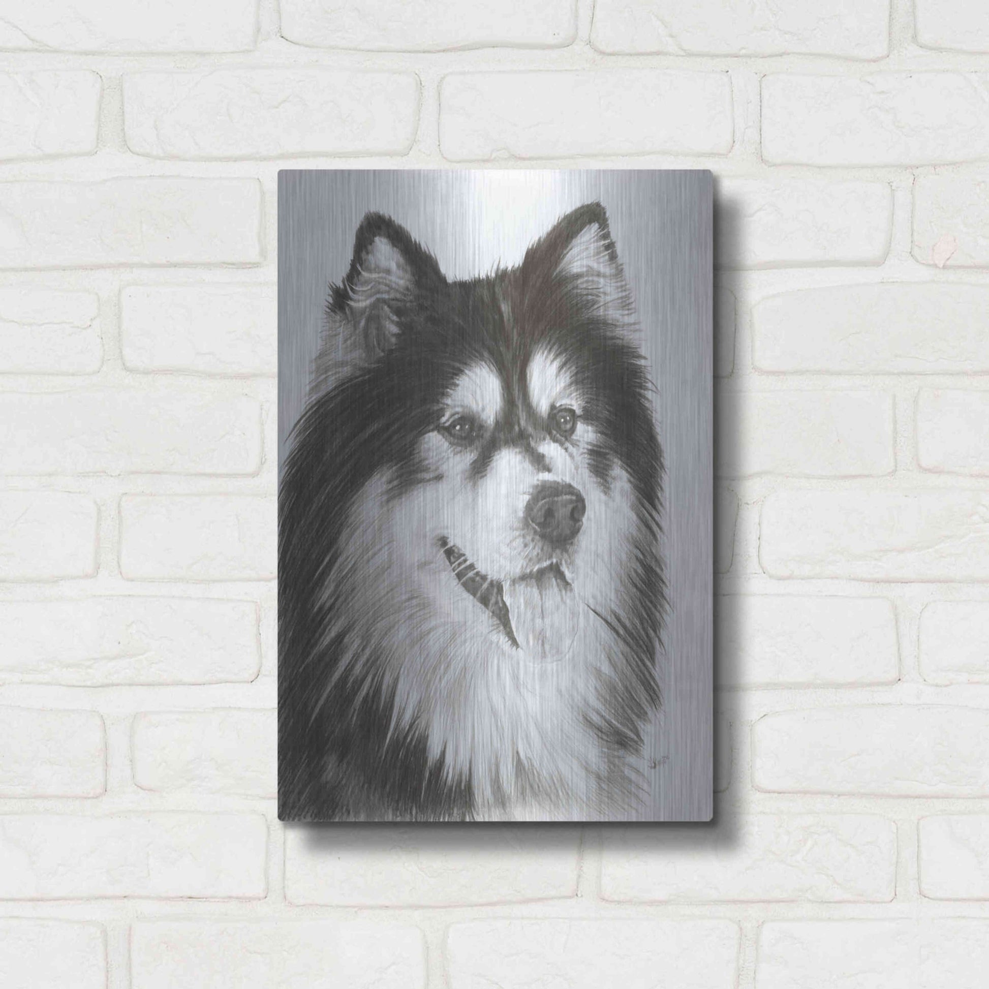 Luxe Metal Art 'Indomitablie' by Barbara Keith, Metal Wall Art,12x16