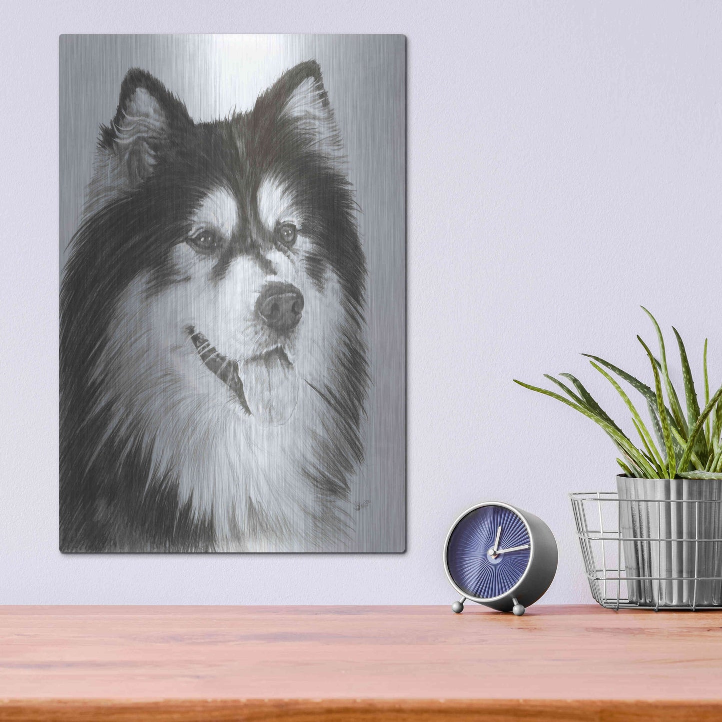 Luxe Metal Art 'Indomitablie' by Barbara Keith, Metal Wall Art,12x16