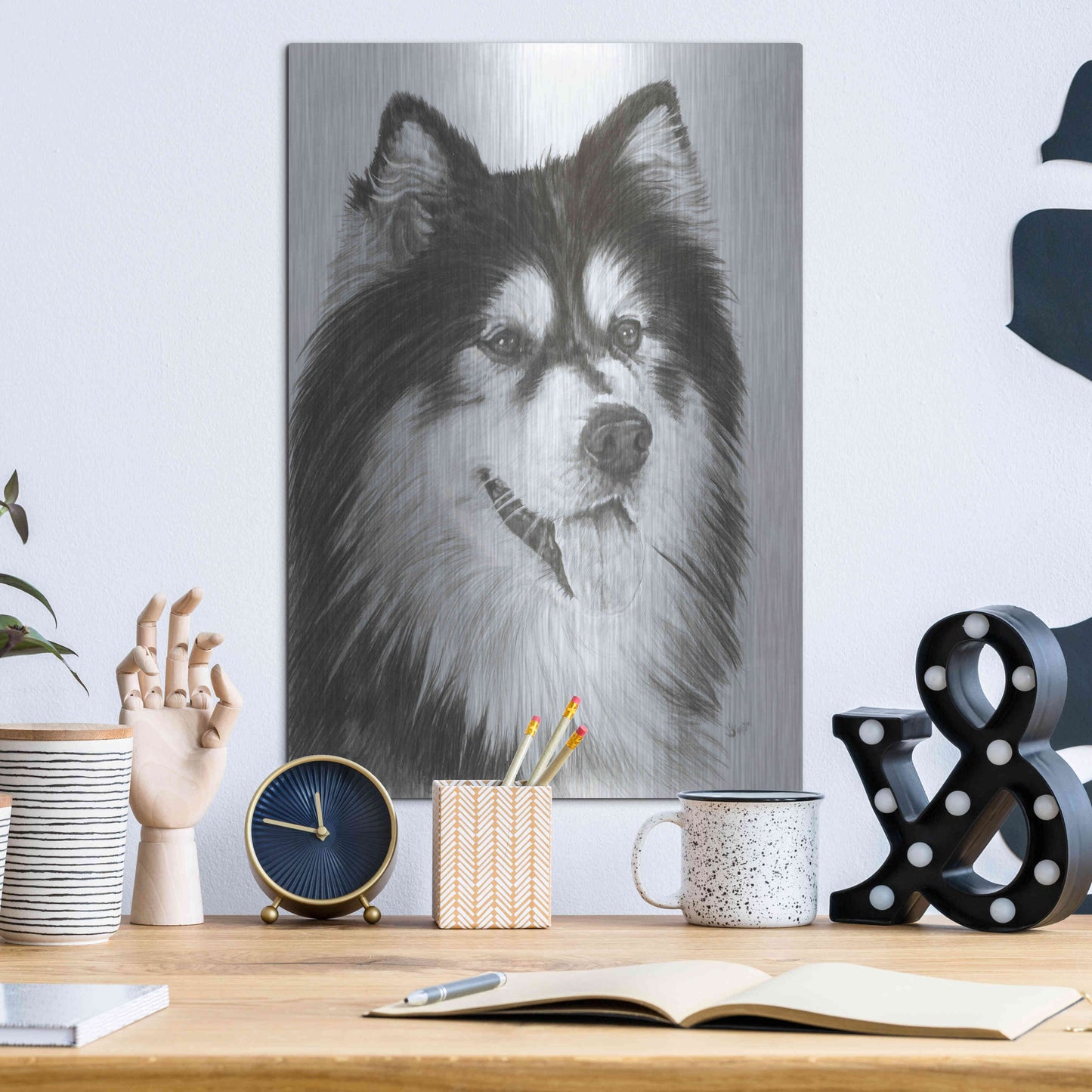 Luxe Metal Art 'Indomitablie' by Barbara Keith, Metal Wall Art,12x16