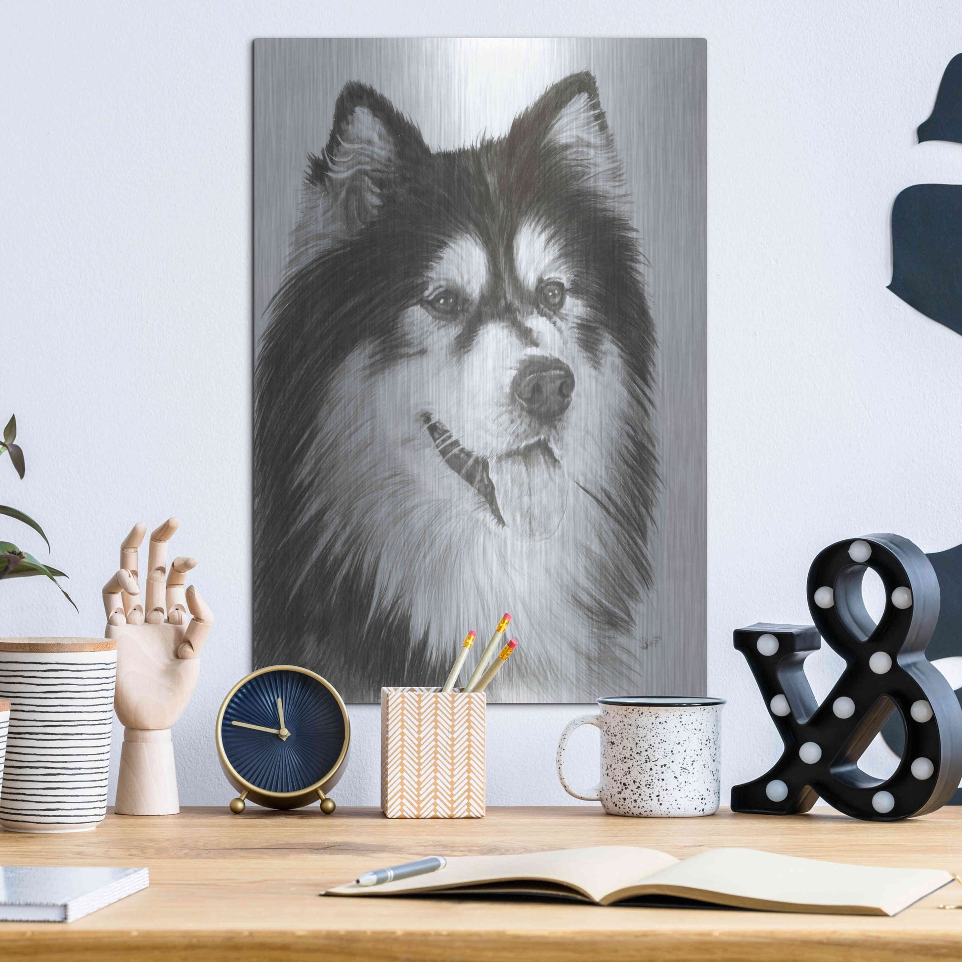 Luxe Metal Art 'Indomitablie' by Barbara Keith, Metal Wall Art,12x16