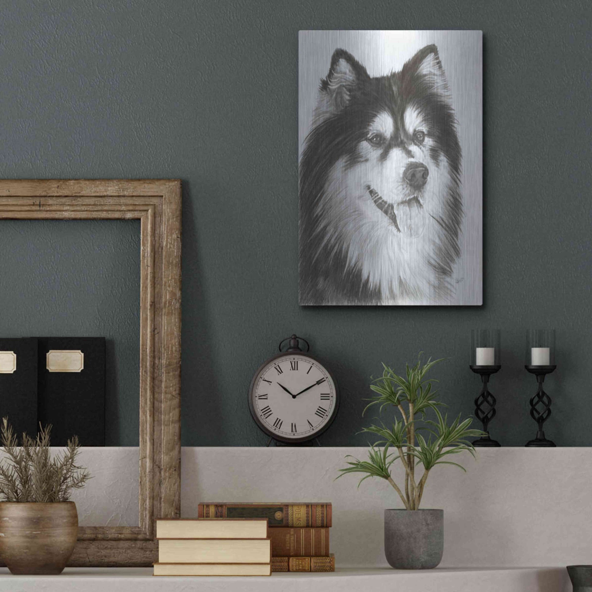 Luxe Metal Art 'Indomitablie' by Barbara Keith, Metal Wall Art,12x16