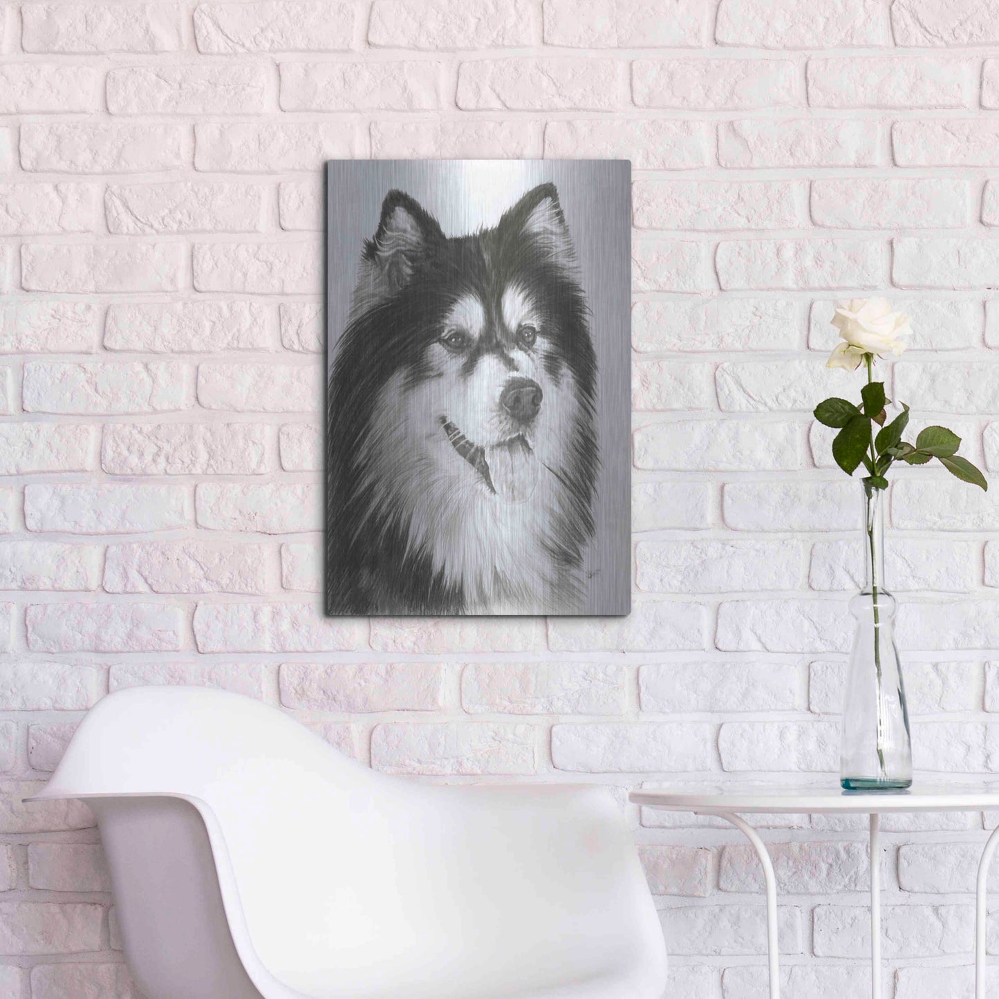 Luxe Metal Art 'Indomitablie' by Barbara Keith, Metal Wall Art,16x24