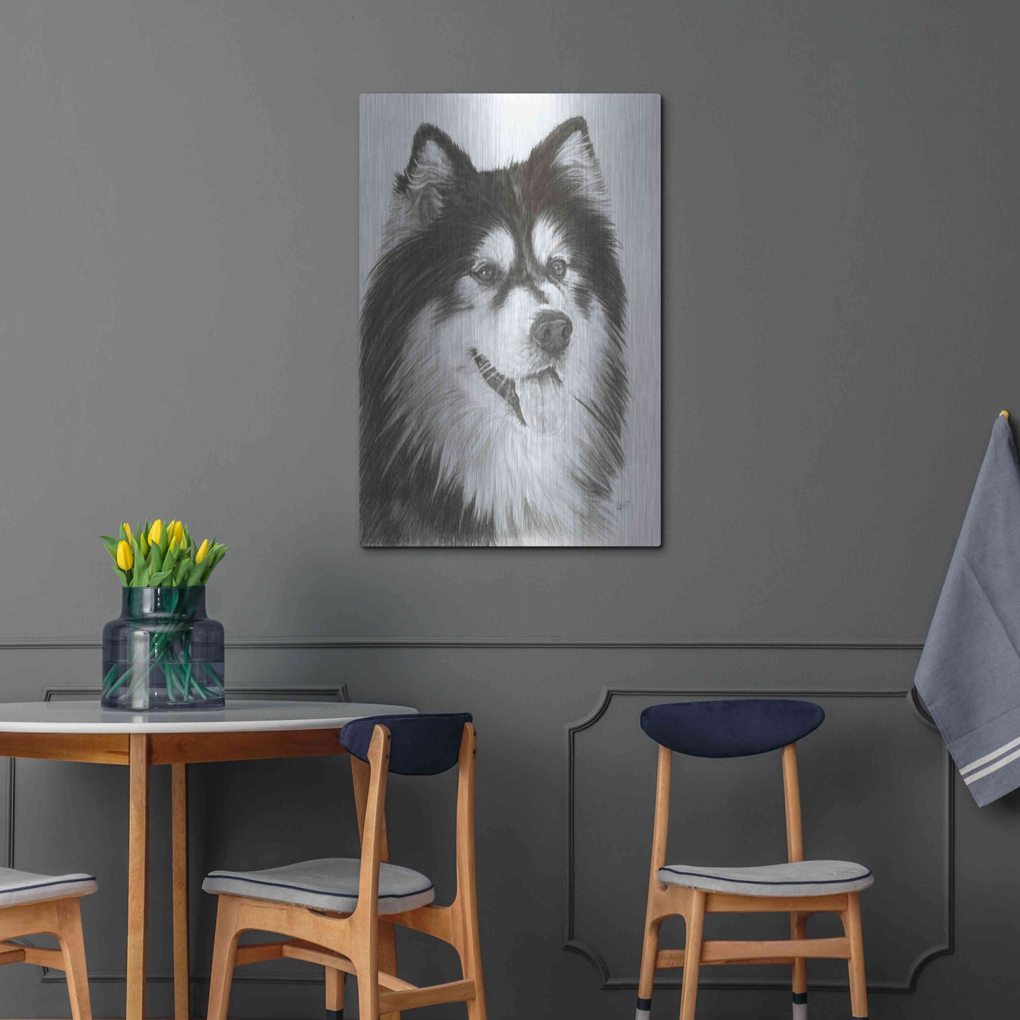 Luxe Metal Art 'Indomitablie' by Barbara Keith, Metal Wall Art,24x36