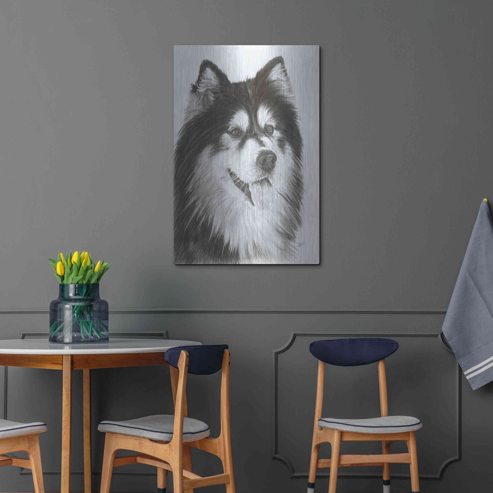 Luxe Metal Art 'Indomitablie' by Barbara Keith, Metal Wall Art,24x36