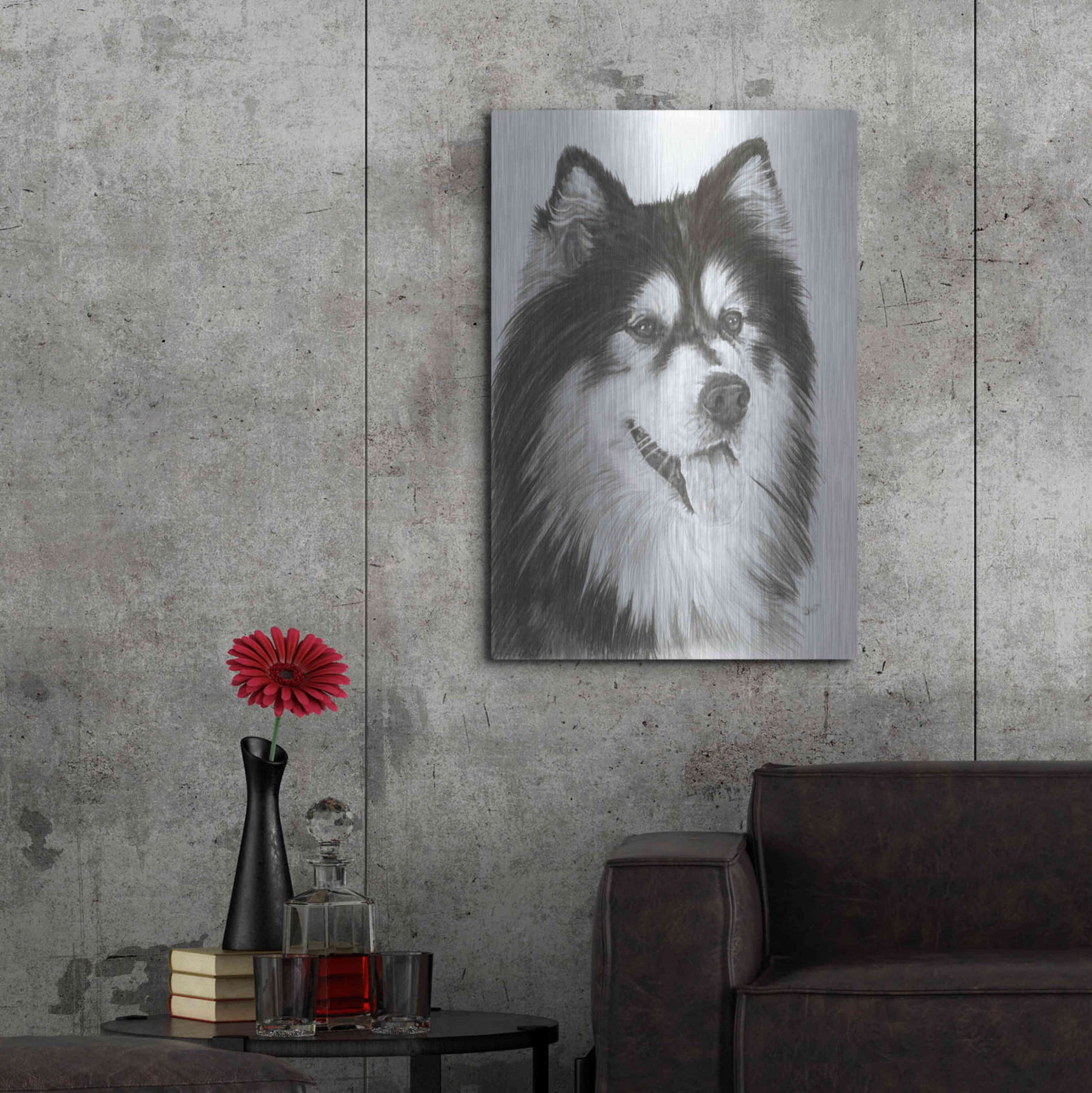 Luxe Metal Art 'Indomitablie' by Barbara Keith, Metal Wall Art,24x36