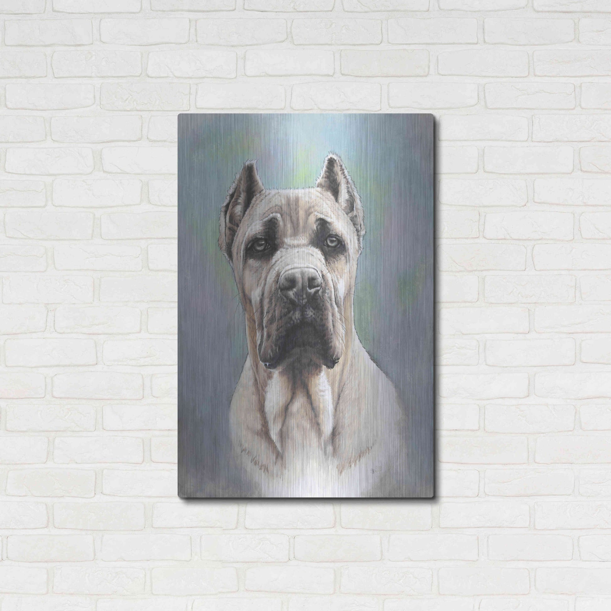 Luxe Metal Art 'Cane Corso 2' by Barbara Keith, Metal Wall Art,24x36