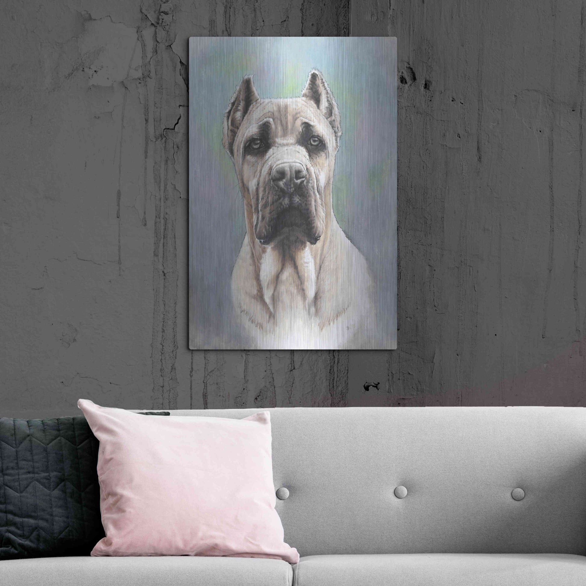 Luxe Metal Art 'Cane Corso 2' by Barbara Keith, Metal Wall Art,24x36