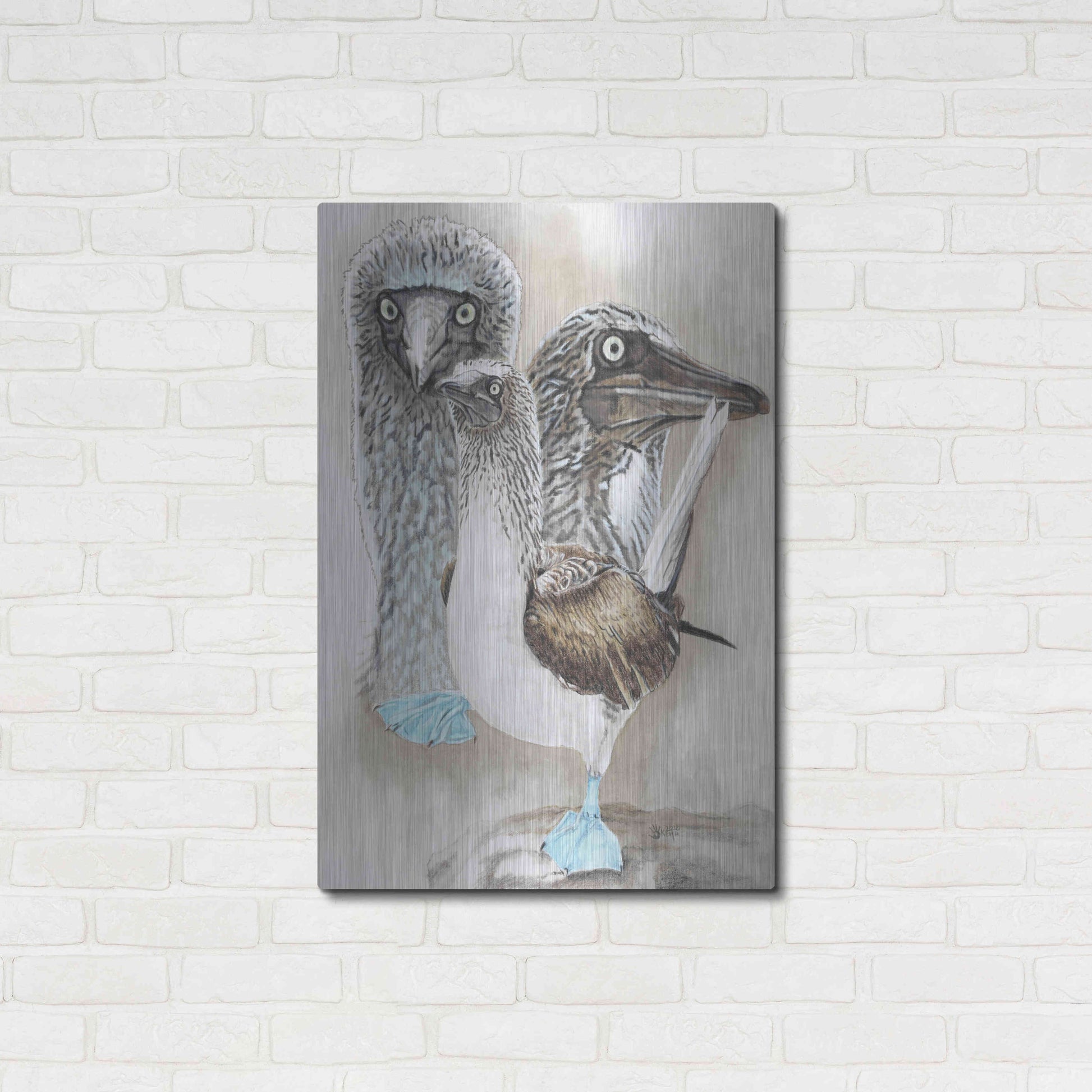 Luxe Metal Art 'Dapper' by Barbara Keith, Metal Wall Art,24x36