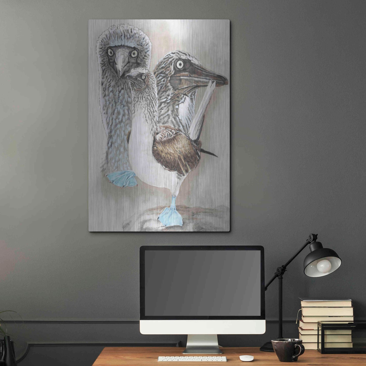 Luxe Metal Art 'Dapper' by Barbara Keith, Metal Wall Art,24x36