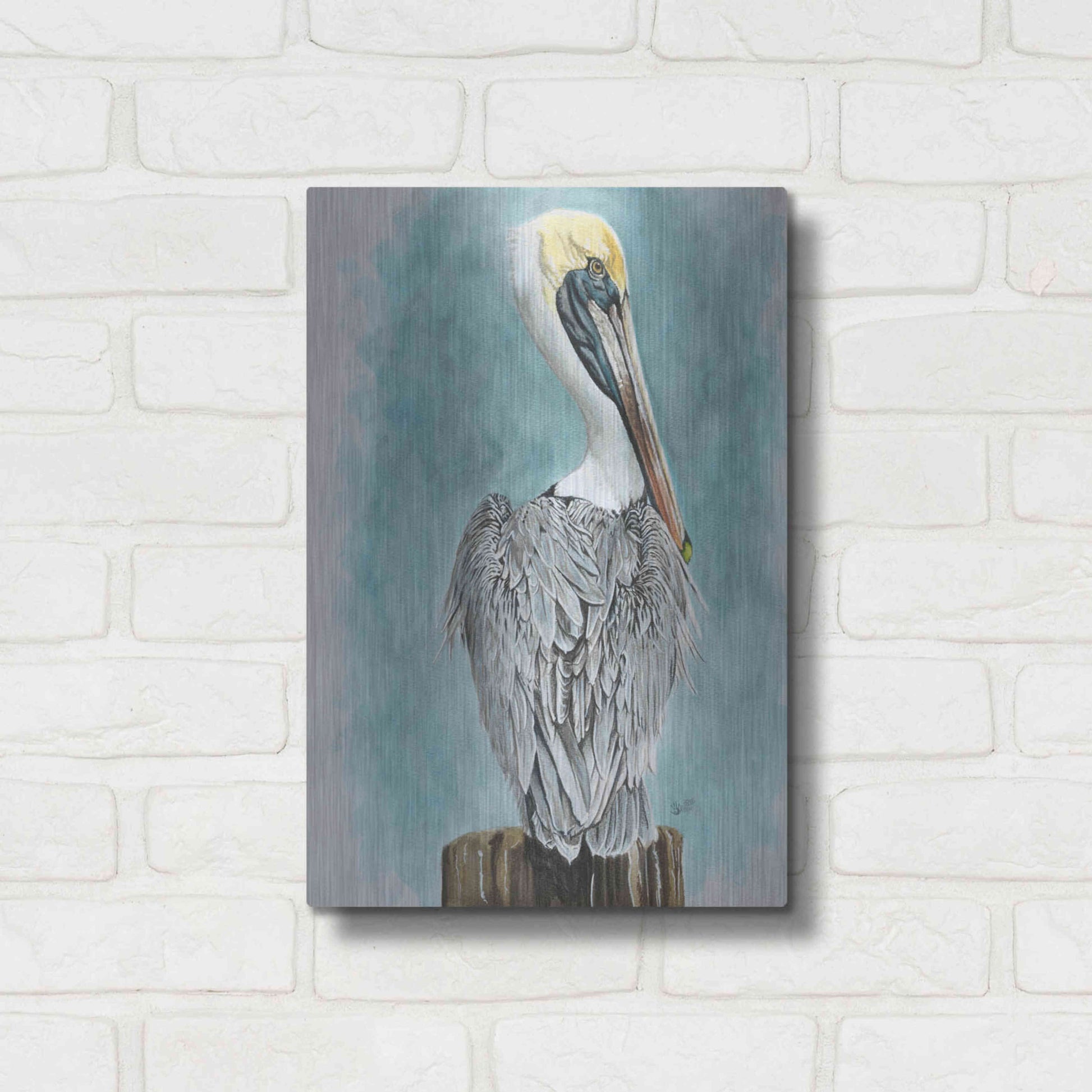 Luxe Metal Art 'High Muckety Muck' by Barbara Keith, Metal Wall Art,12x16