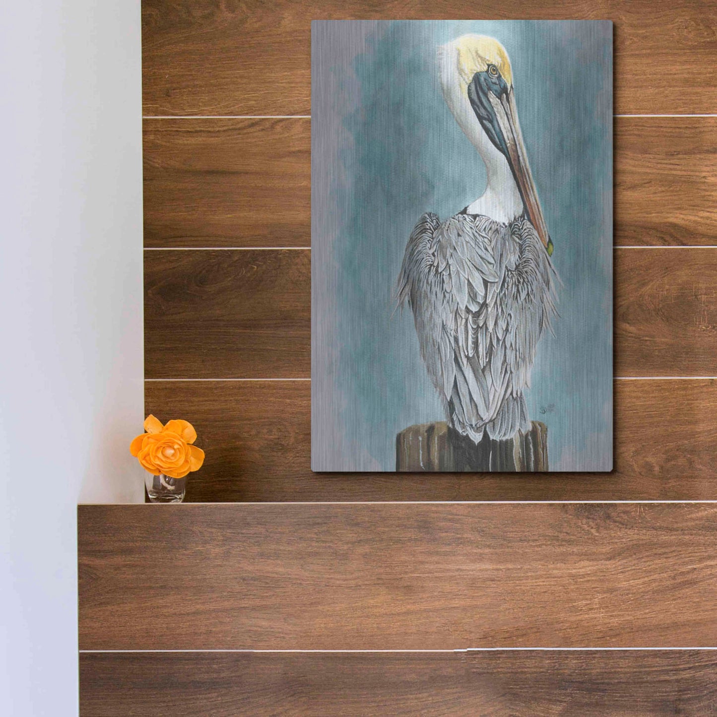 Luxe Metal Art 'High Muckety Muck' by Barbara Keith, Metal Wall Art,12x16