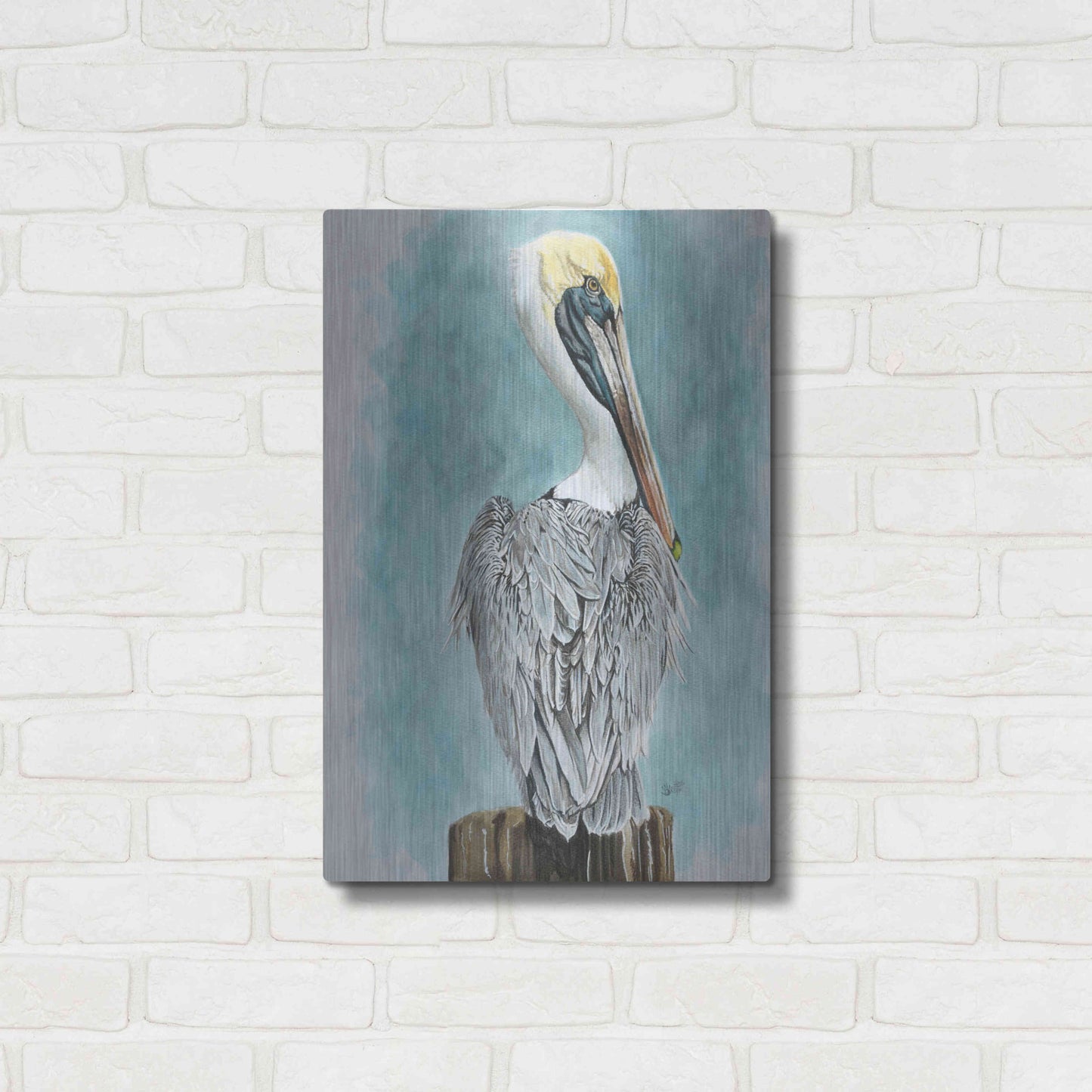 Luxe Metal Art 'High Muckety Muck' by Barbara Keith, Metal Wall Art,16x24