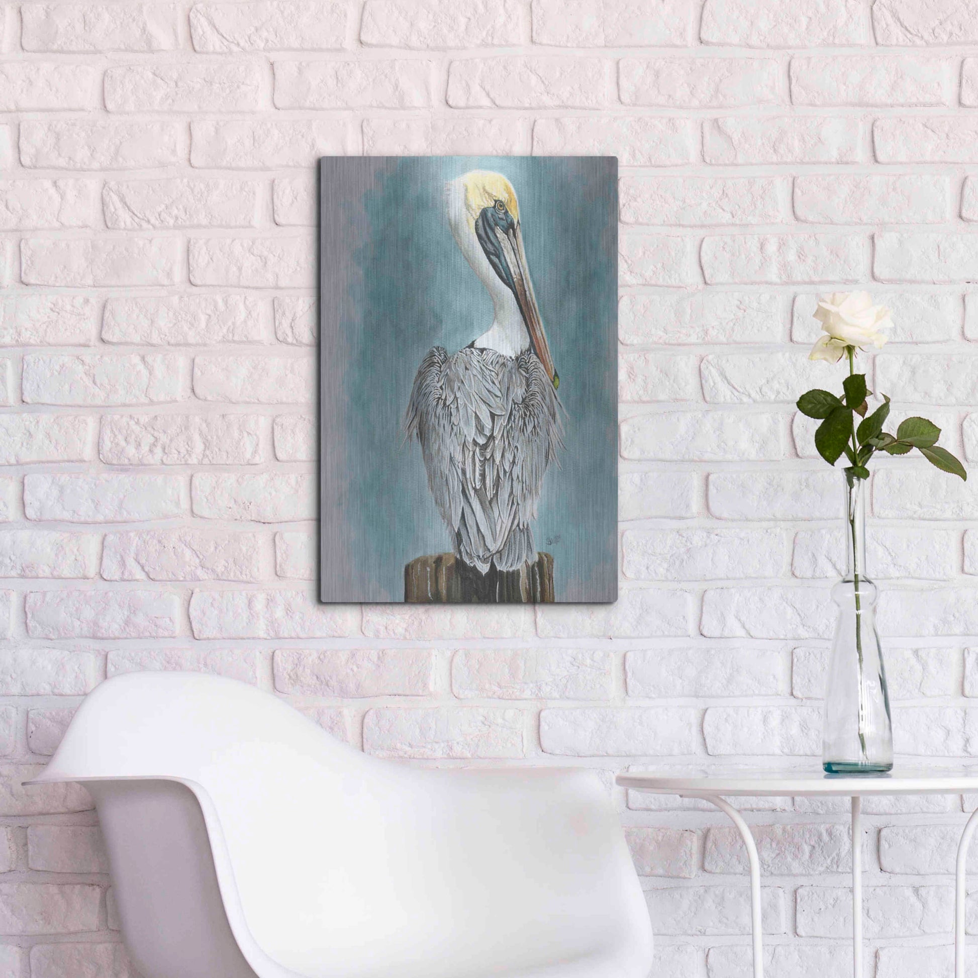 Luxe Metal Art 'High Muckety Muck' by Barbara Keith, Metal Wall Art,16x24