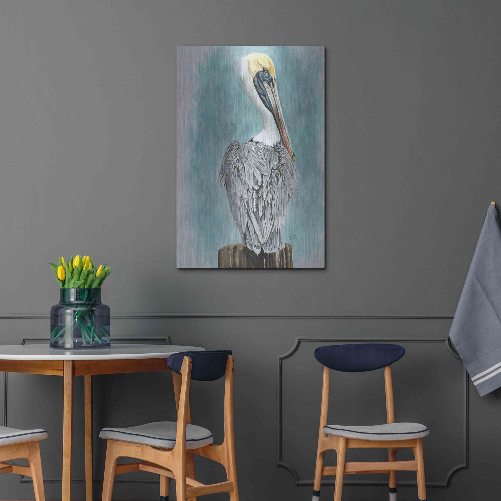 Luxe Metal Art 'High Muckety Muck' by Barbara Keith, Metal Wall Art,24x36