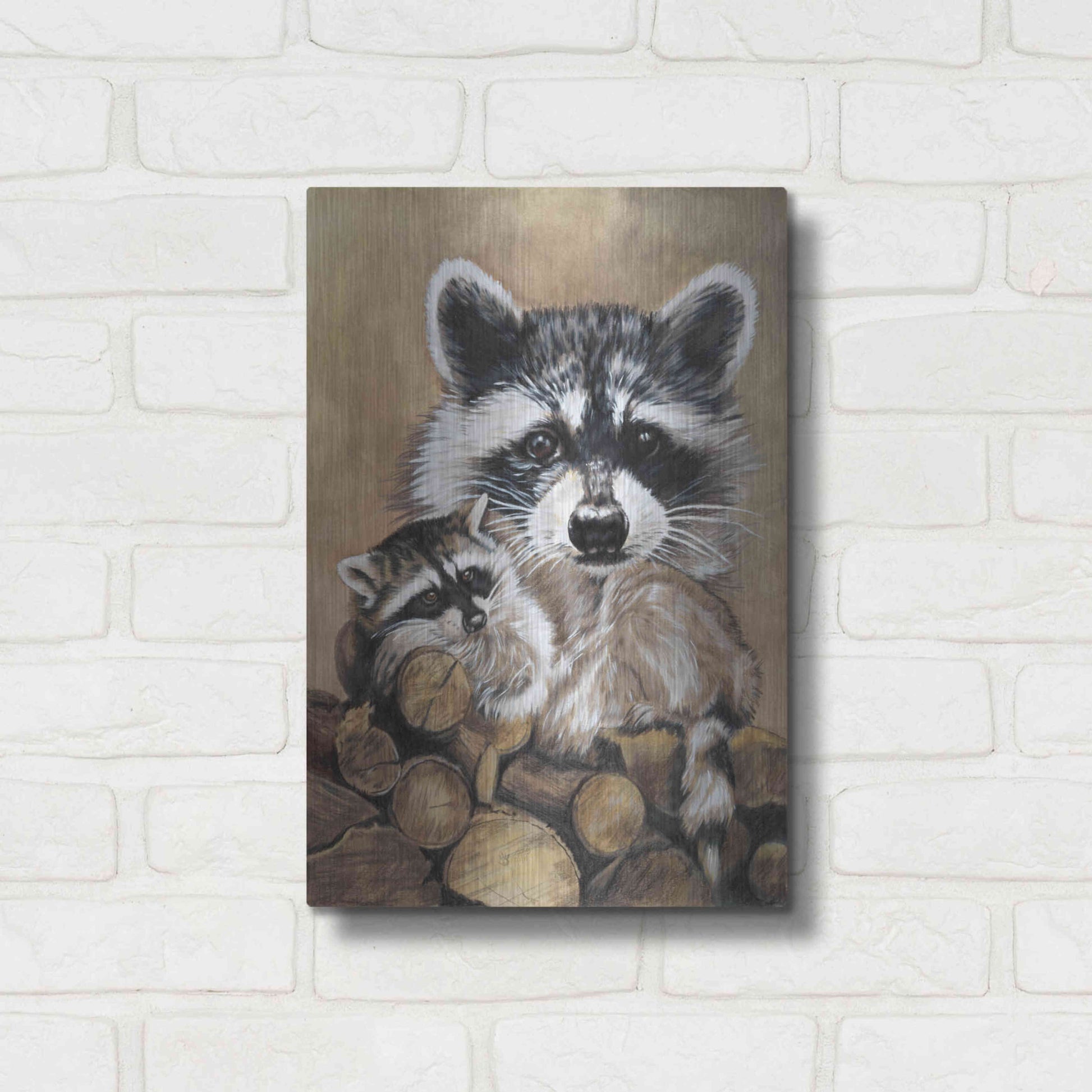 Luxe Metal Art 'Bandit' by Barbara Keith, Metal Wall Art,12x16