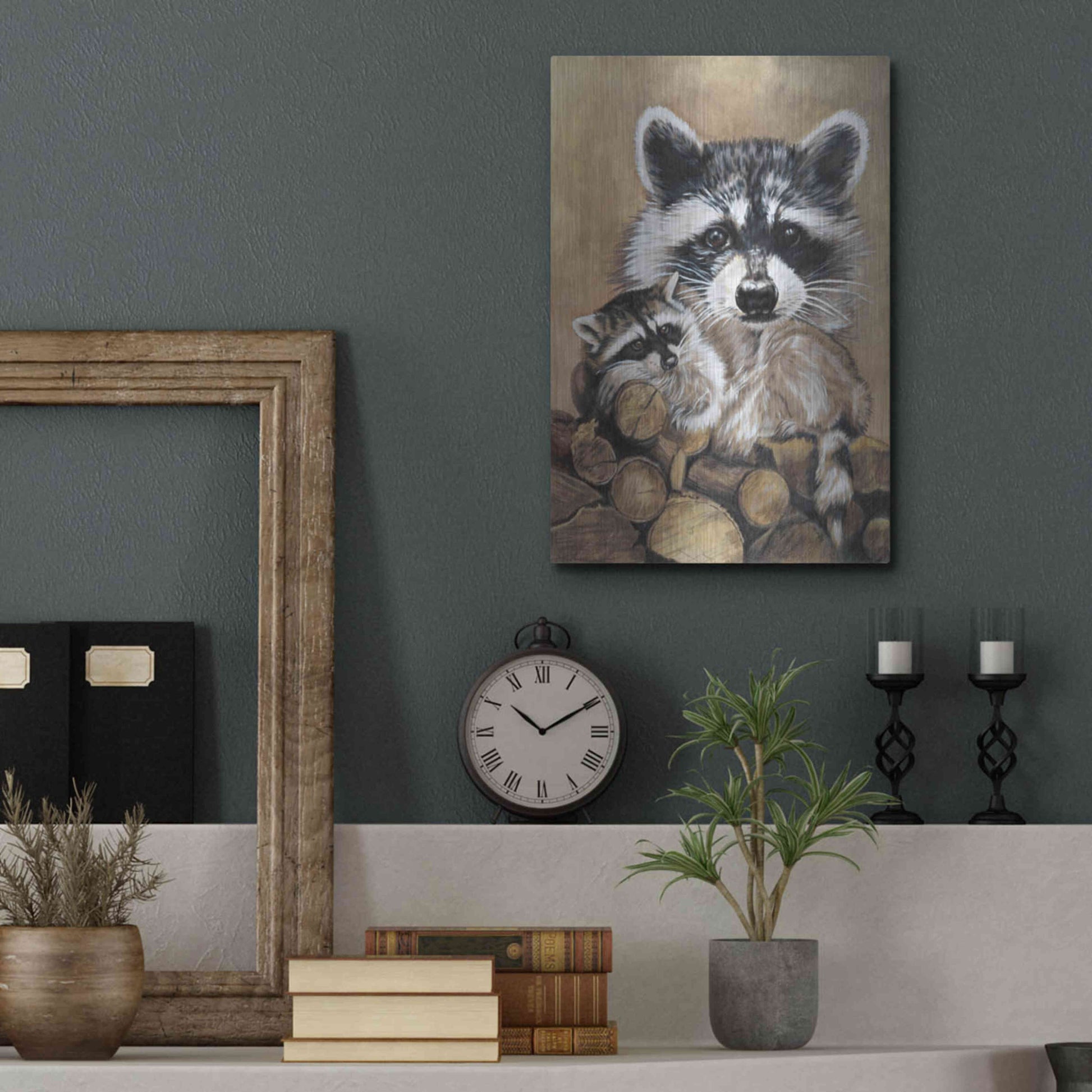 Luxe Metal Art 'Bandit' by Barbara Keith, Metal Wall Art,12x16