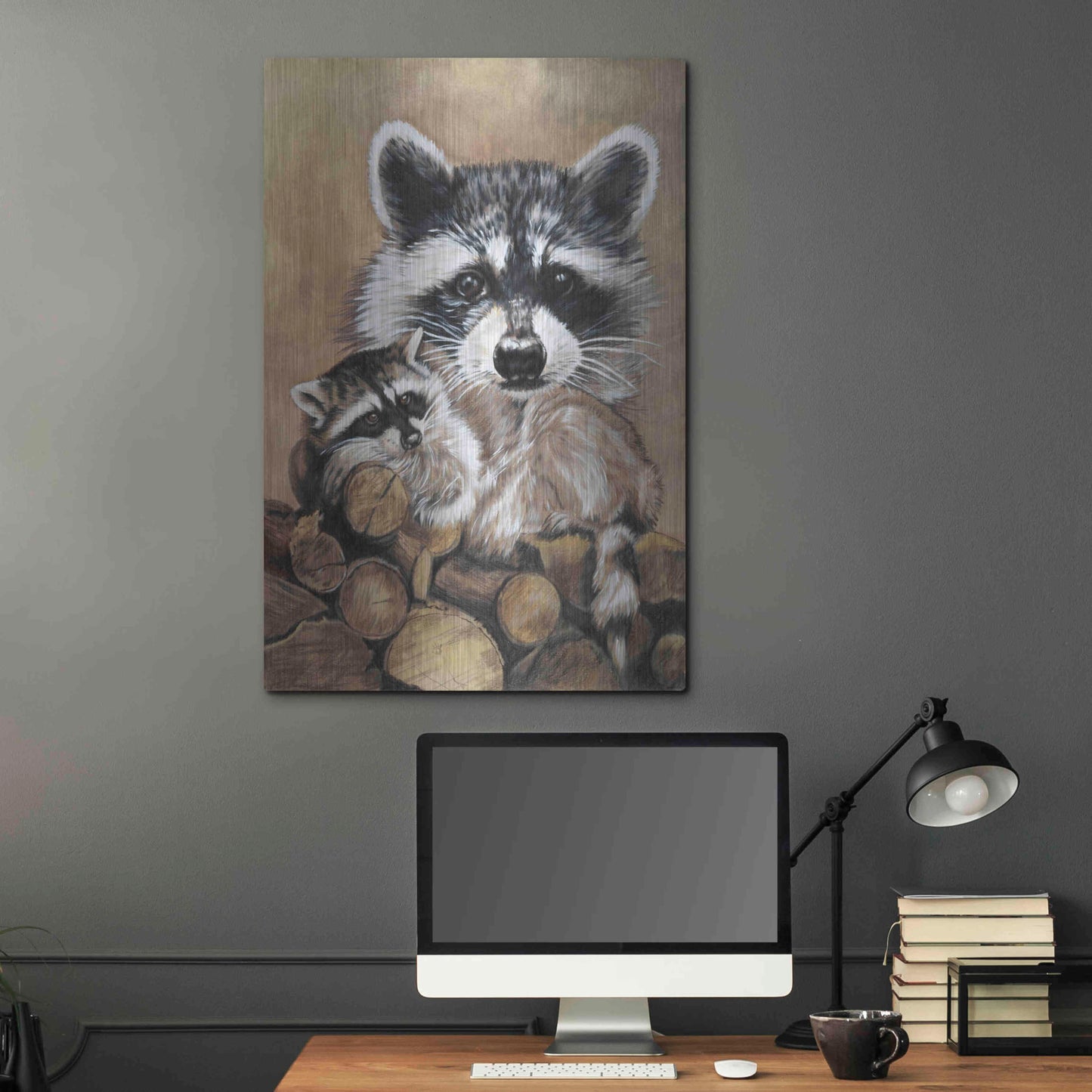 Luxe Metal Art 'Bandit' by Barbara Keith, Metal Wall Art,24x36