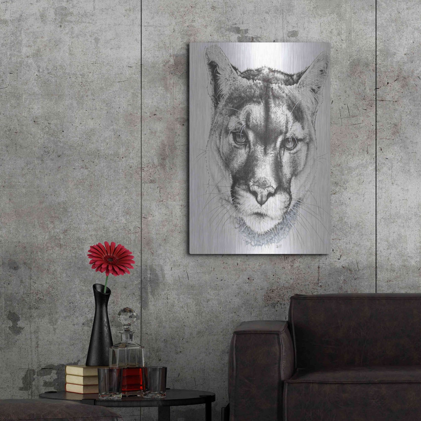 Luxe Metal Art 'Sinewy' by Barbara Keith, Metal Wall Art,24x36