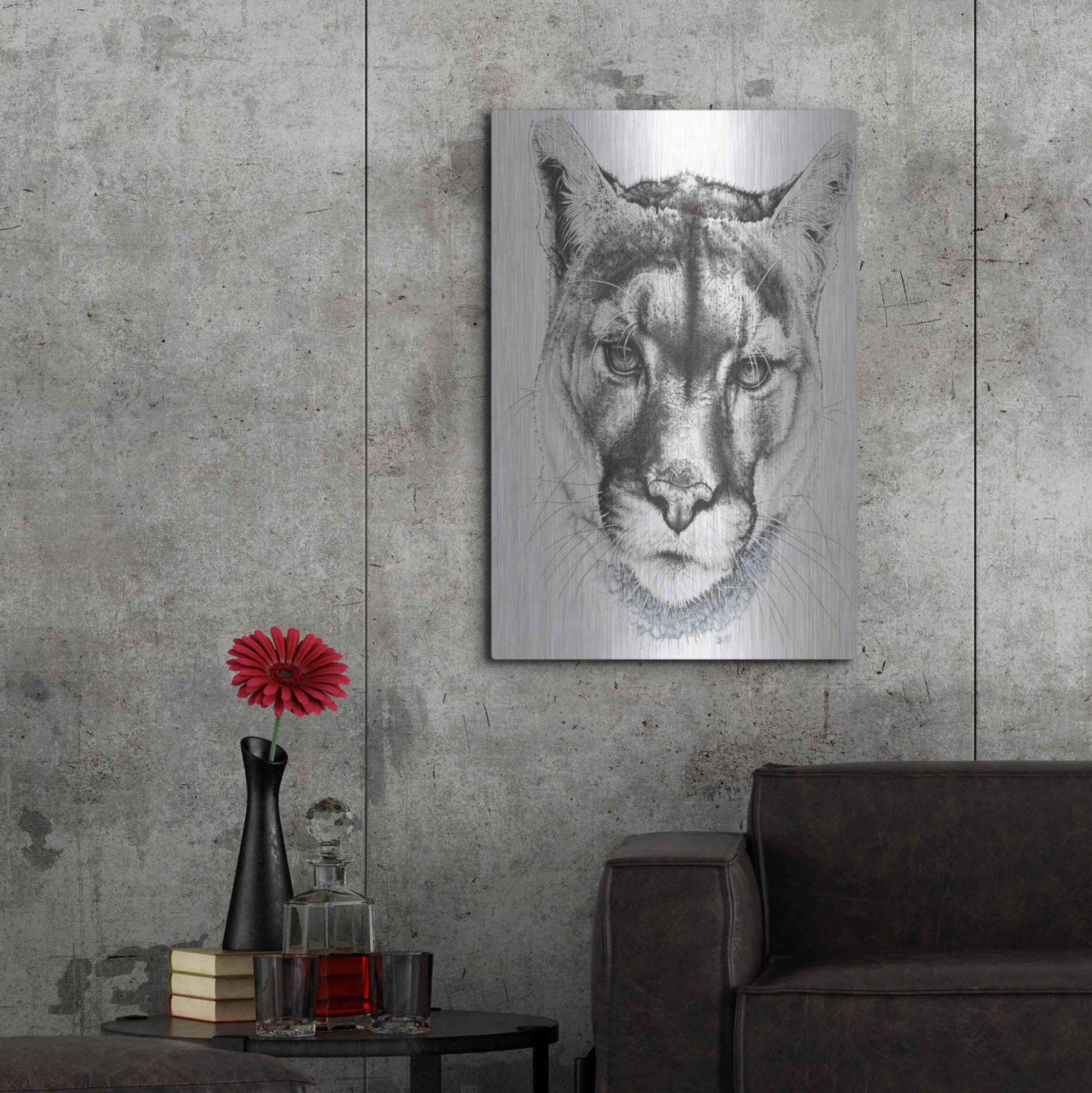 Luxe Metal Art 'Sinewy' by Barbara Keith, Metal Wall Art,24x36