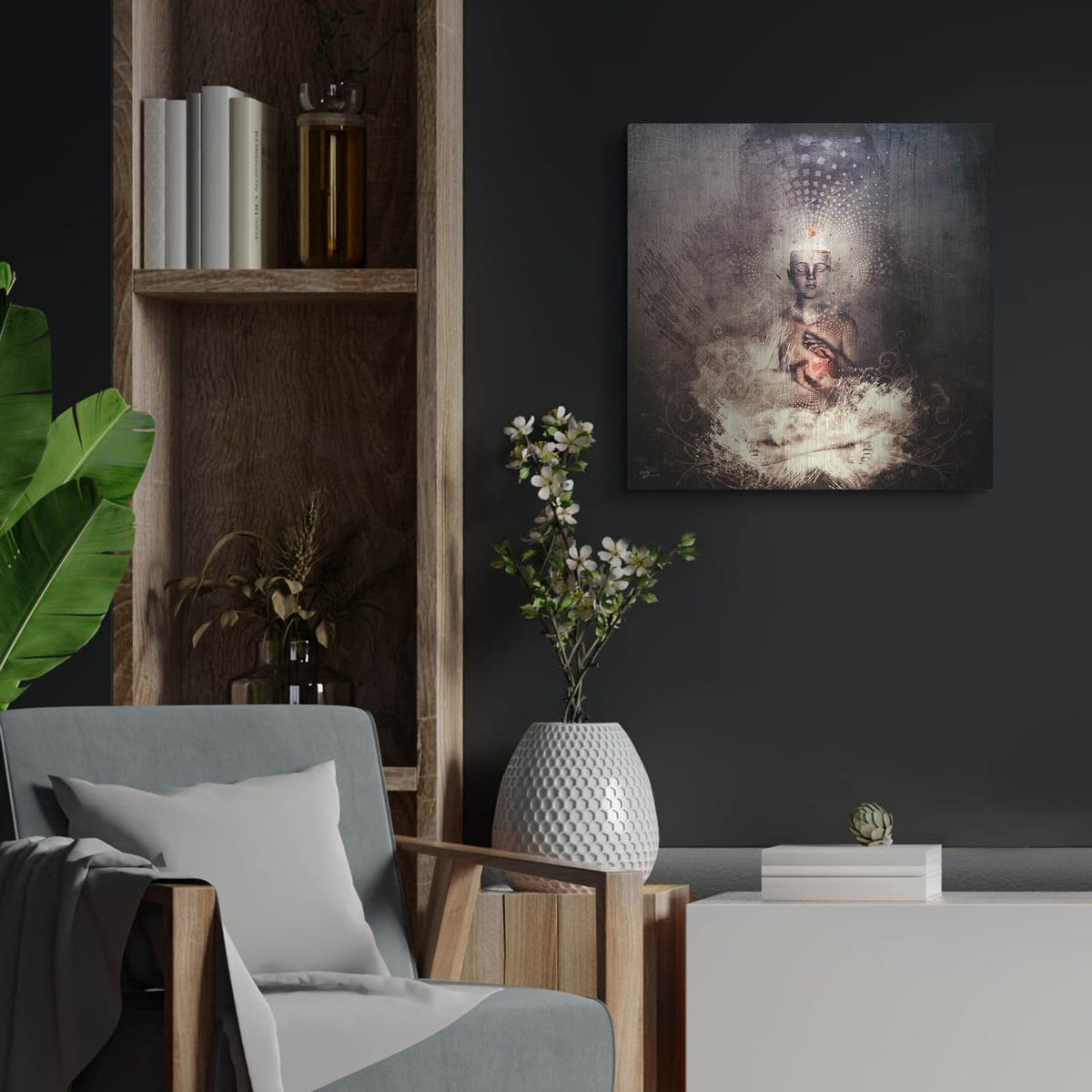 'Forever Can Be' by Cameron Gray – Metal Wall Art, 24x24 room view