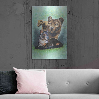 Luxe Metal Art 'Fossa' by Barbara Keith, Metal Wall Art,24x36