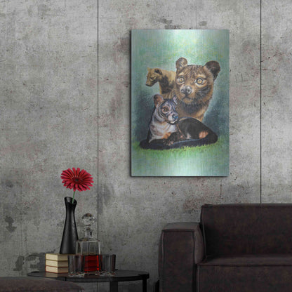 Luxe Metal Art 'Fossa' by Barbara Keith, Metal Wall Art,24x36