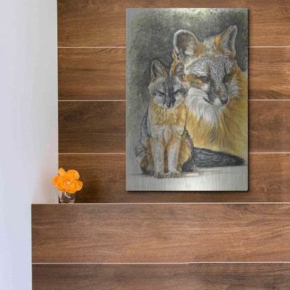 Luxe Metal Art 'Furtive' by Barbara Keith, Metal Wall Art,12x16