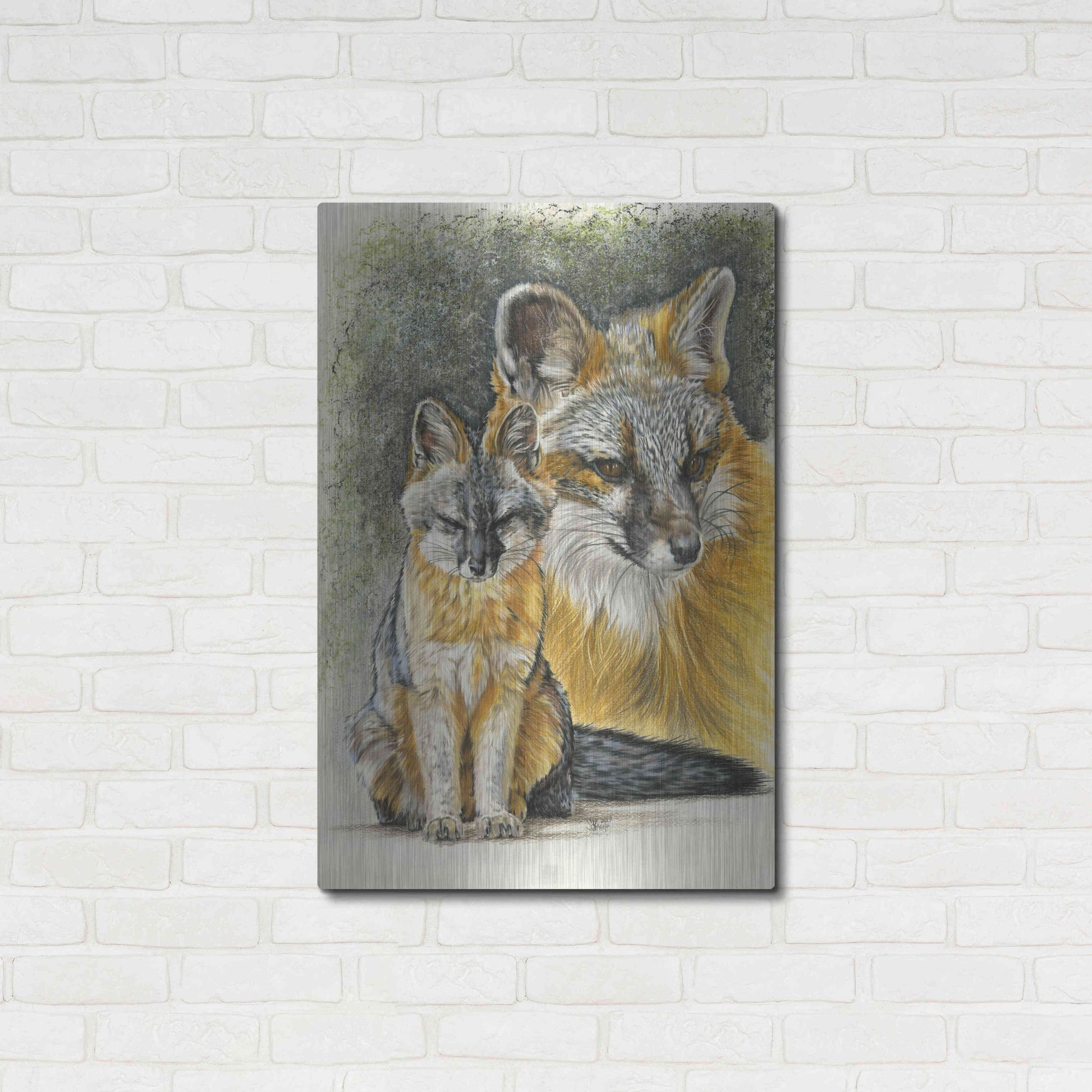 Luxe Metal Art 'Furtive' by Barbara Keith, Metal Wall Art,24x36