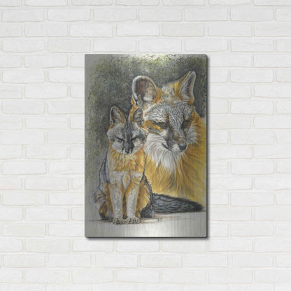 Luxe Metal Art 'Furtive' by Barbara Keith, Metal Wall Art,24x36