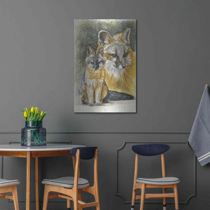 Luxe Metal Art 'Furtive' by Barbara Keith, Metal Wall Art,24x36