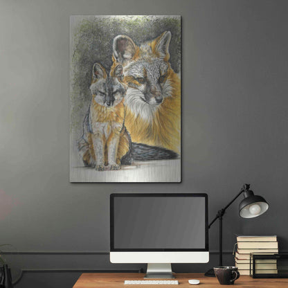 Luxe Metal Art 'Furtive' by Barbara Keith, Metal Wall Art,24x36