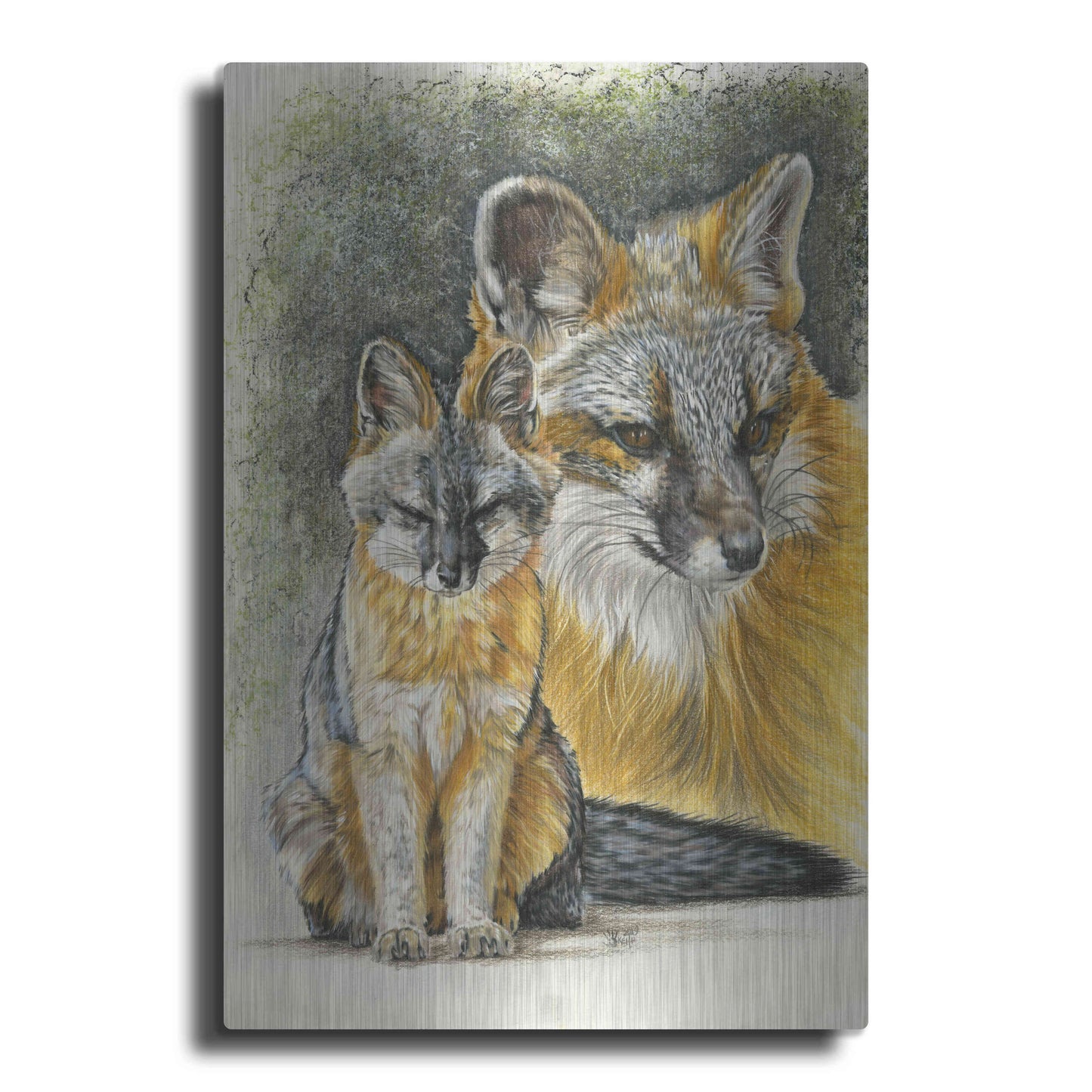 Luxe Metal Art 'Furtive' by Barbara Keith, Metal Wall Art