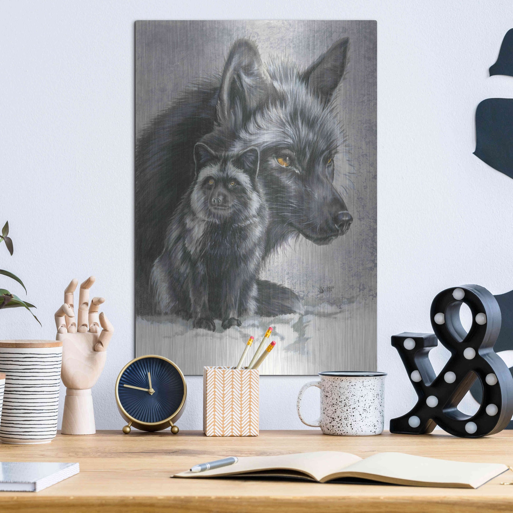 Luxe Metal Art 'Junoesque' by Barbara Keith, Metal Wall Art,12x16