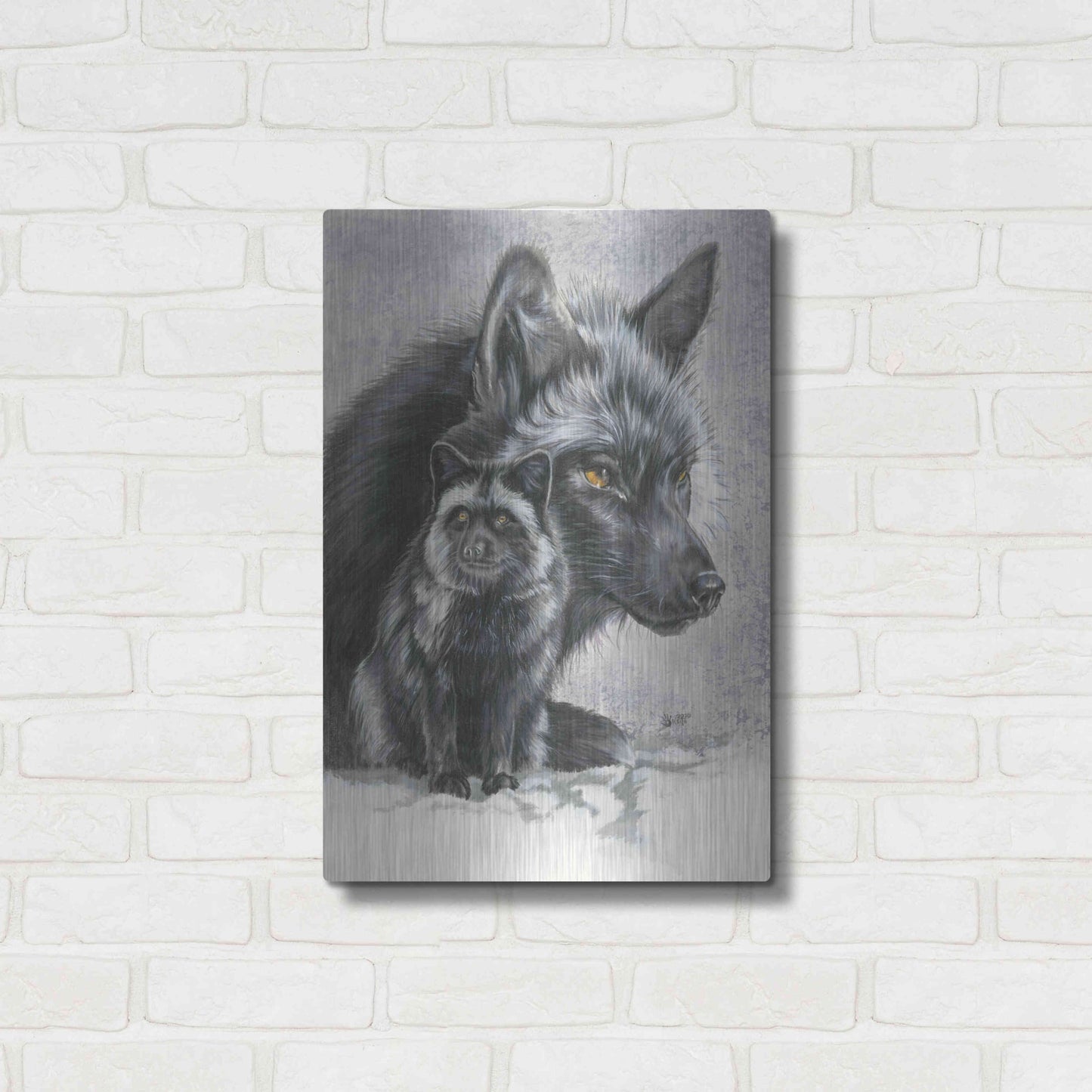 Luxe Metal Art 'Junoesque' by Barbara Keith, Metal Wall Art,16x24