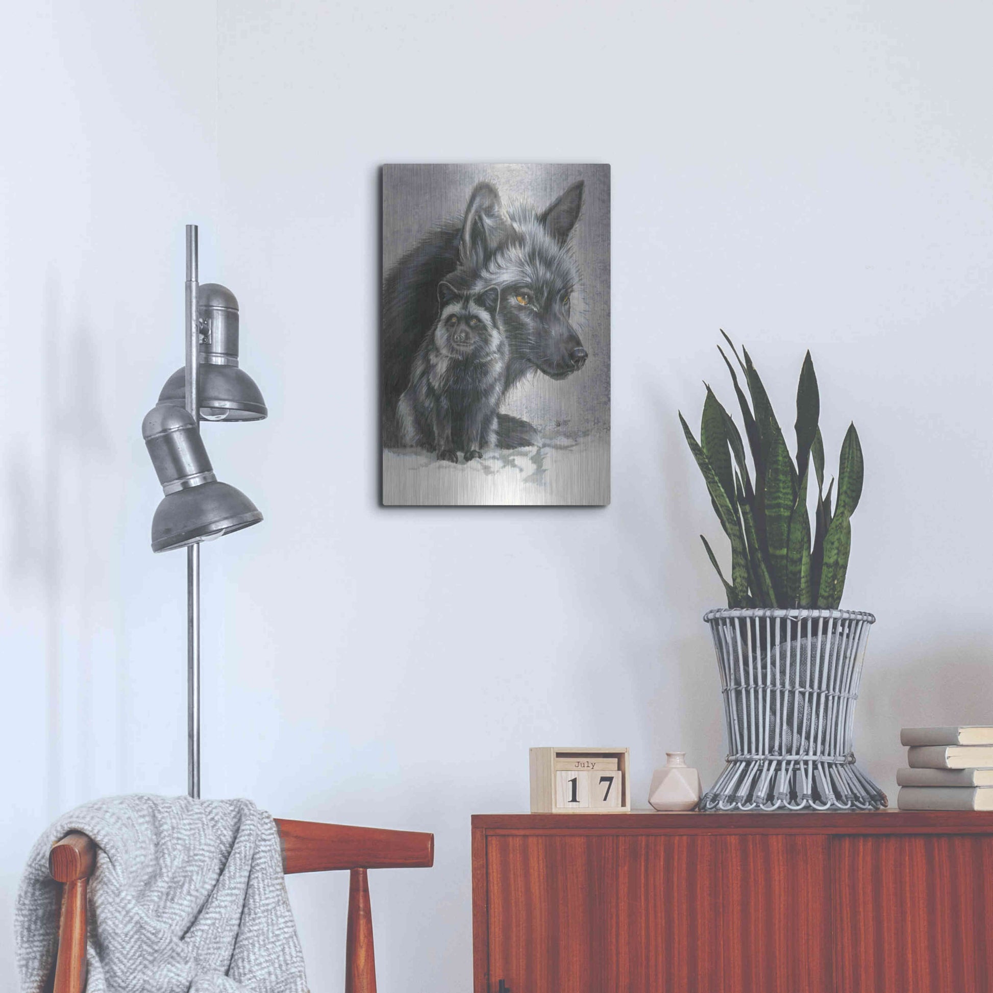 Luxe Metal Art 'Junoesque' by Barbara Keith, Metal Wall Art,16x24