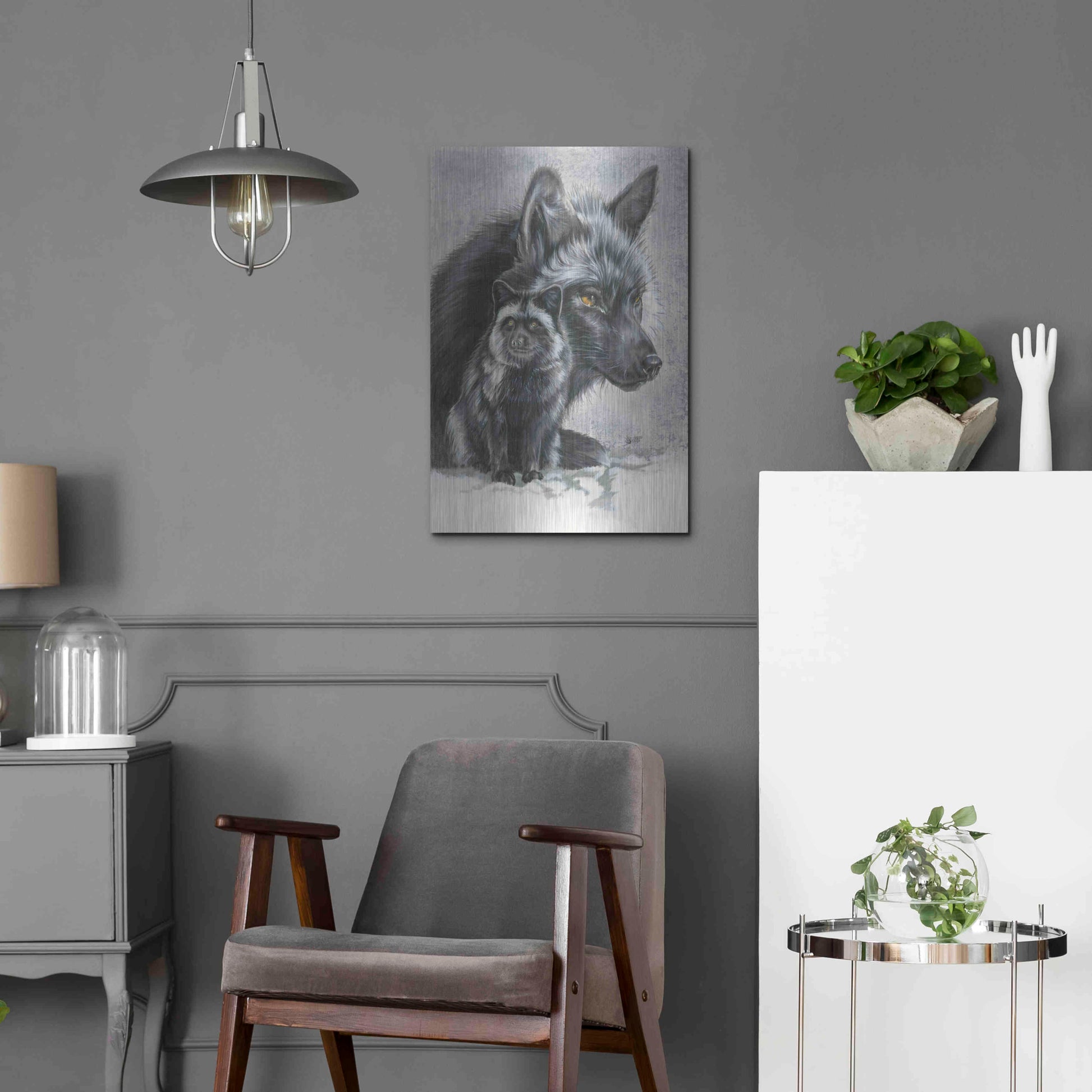 Luxe Metal Art 'Junoesque' by Barbara Keith, Metal Wall Art,16x24