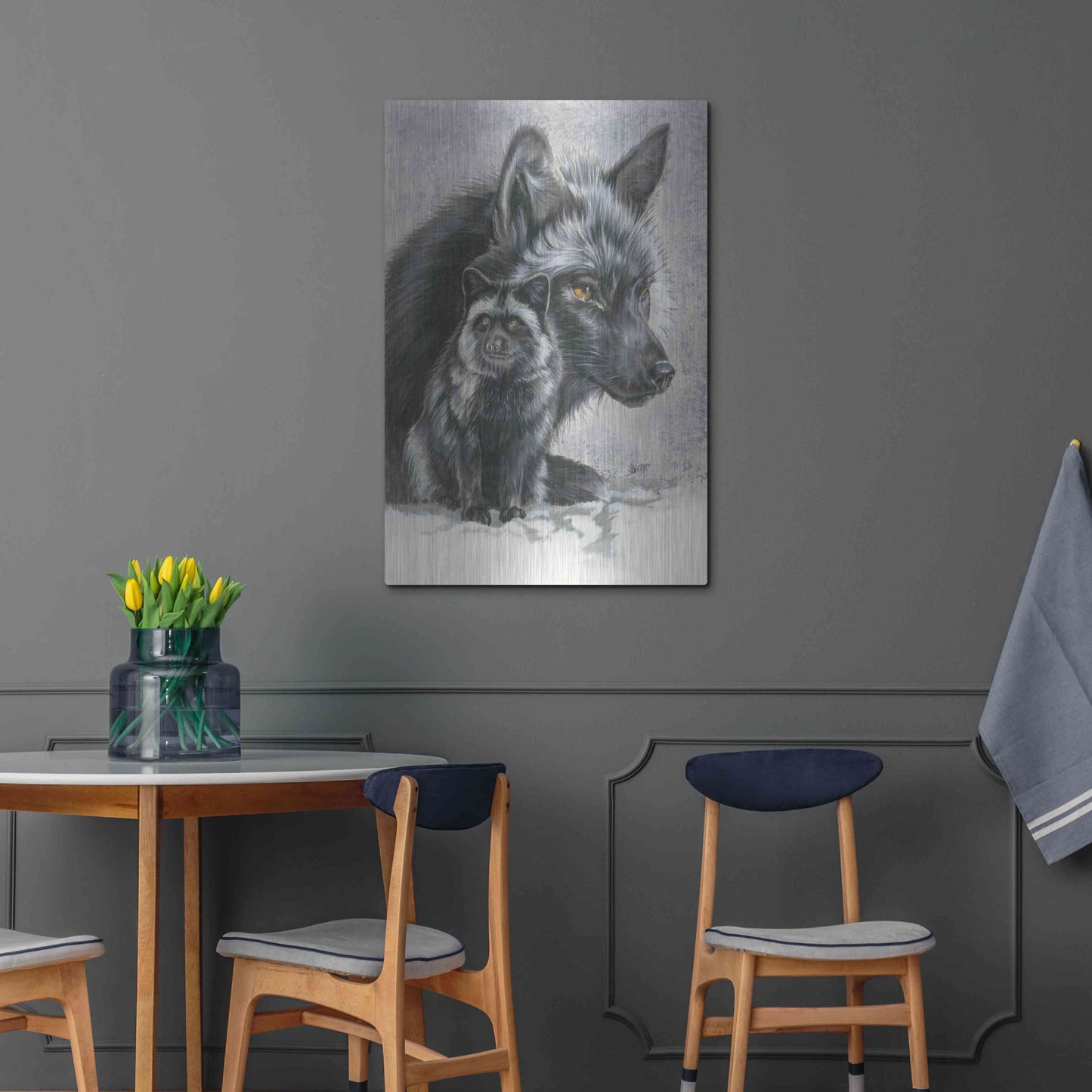 Luxe Metal Art 'Junoesque' by Barbara Keith, Metal Wall Art,24x36