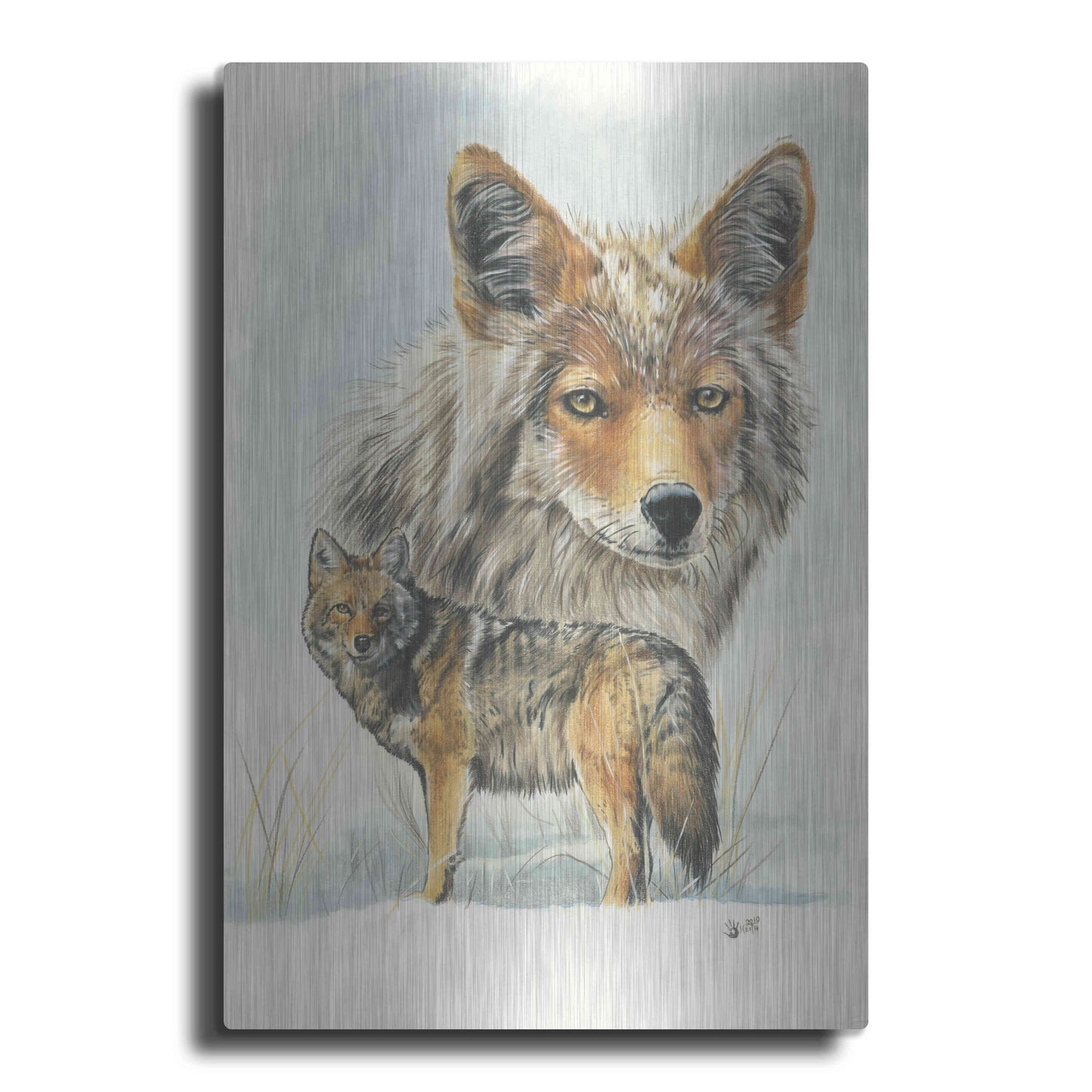 Luxe Metal Art 'Wily' by Barbara Keith, Metal Wall Art