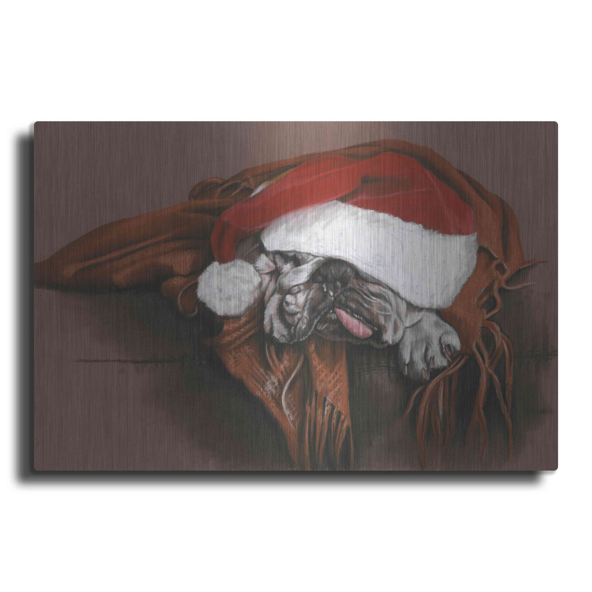 Luxe Metal Art 'Overworked Elf' by Barbara Keith, Metal Wall Art