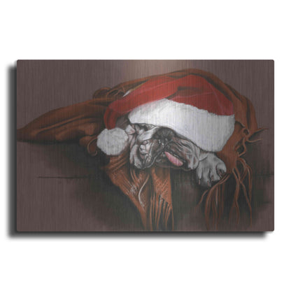 Luxe Metal Art 'Overworked Elf' by Barbara Keith, Metal Wall Art