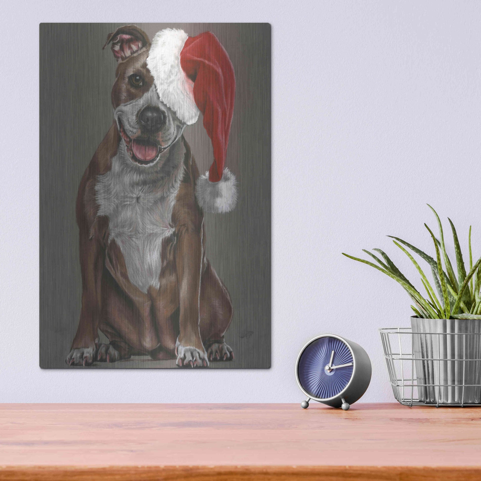 Luxe Metal Art 'Slightly Exuberant' by Barbara Keith, Metal Wall Art,12x16