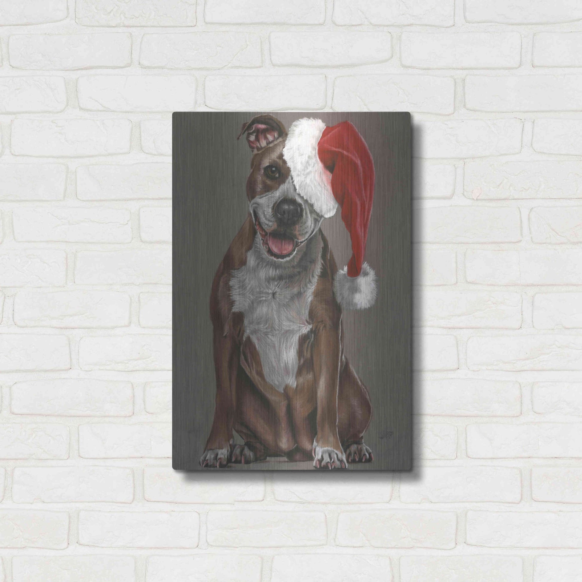 Luxe Metal Art 'Slightly Exuberant' by Barbara Keith, Metal Wall Art,16x24