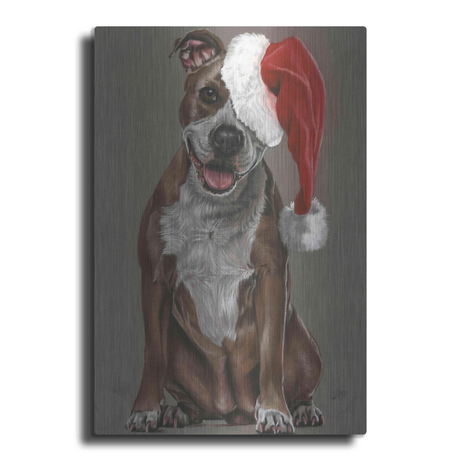 Luxe Metal Art 'Slightly Exuberant' by Barbara Keith, Metal Wall Art